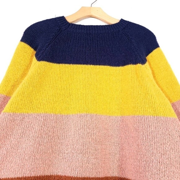 ELOQUII Slouchy Balloon Sleeve Multi Stripe Sweater Vintage Retro Plus 18 20 - Picture 8 of 10